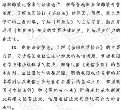 2017年初級經濟師考試大綱：初級郵電經濟專業知識與實務